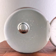 Load image into Gallery viewer, Mid Century Controlled Bubble Glass Spheres Pair