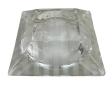Load image into Gallery viewer, Art Deco Square Glass Cigar Ashtray