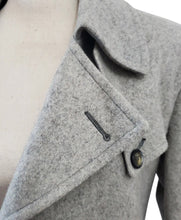 Load image into Gallery viewer, Vintage Double Breasted Wool Coat Belted - Size Medium