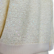 Load image into Gallery viewer, St John Ivory Sequin Knit Pullover Sweater Size Medium