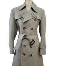 Load image into Gallery viewer, Vintage Double Breasted Wool Coat Belted - Size Medium
