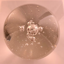Load image into Gallery viewer, Mid Century Controlled Bubble Glass Spheres Pair