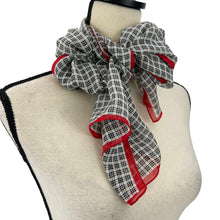 Load image into Gallery viewer, Worth Sheer Black Rectangle Scarf