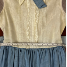 Load image into Gallery viewer, Vintage Creepy Kid Costume Blue and White