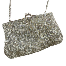 Load image into Gallery viewer, Vintage Beaded Kiss Lock Evening Bag