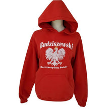 Load image into Gallery viewer, Vtg Red 100% Cotton Gildan Hoodie w Pocket Size Small