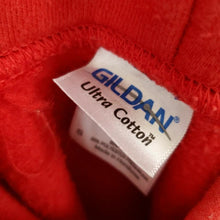 Load image into Gallery viewer, Vtg Red 100% Cotton Gildan Hoodie w Pocket Size Small