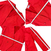 Load image into Gallery viewer, Vintage 80s Boxy Red Blazer & Top Set Size 4