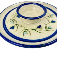 Load image into Gallery viewer, Stoneware Pottery Chips & Dip Dish Hand Painted & Signed by Artist