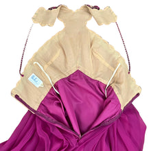 Load image into Gallery viewer, Vintage Mike Benet Fuschia Sequined Beaded Formal Pink Chiffon Gown Long Dress