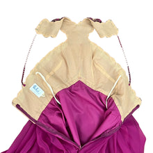Load image into Gallery viewer, Vintage Mike Benet Fuschia Sequined Beaded Formal Pink Chiffon Gown Long Dress