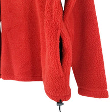 Load image into Gallery viewer, VTG Polo Jeans Red Fleece Pullover 3/4 Zip Size Medium