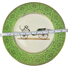 Load image into Gallery viewer, Imperial Salem 23 Karat Gold China Plate 10.75" Antique Coach