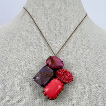 Load image into Gallery viewer, David Aubrey Fine Chain Pink Pendant Necklace 15"