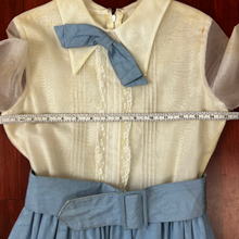 Load image into Gallery viewer, Vintage Creepy Kid Costume Blue and White