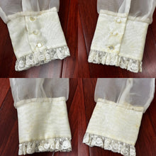 Load image into Gallery viewer, Vintage Creepy Kid Costume Blue and White