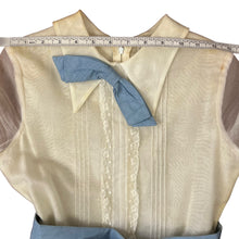 Load image into Gallery viewer, Vintage Creepy Kid Costume Blue and White