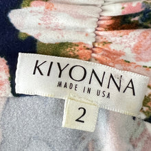 Load image into Gallery viewer, Women Long Sleeve Blue Flower Robe Size 2