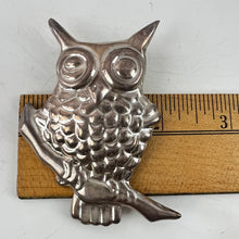Load image into Gallery viewer, Sterling Silver 925 Owl Brooch
