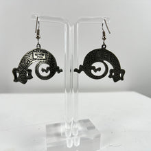 Load image into Gallery viewer, Vintage Gecko Silver Metal Earrings
