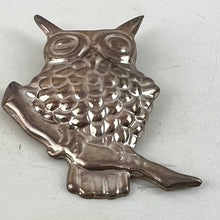 Load image into Gallery viewer, Sterling Silver 925 Owl Brooch