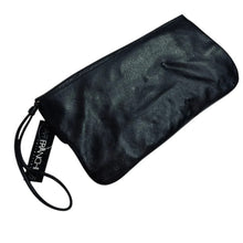 Load image into Gallery viewer, Franchi Black Leather Clutch Wristlet