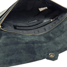 Load image into Gallery viewer, Franchi Black Leather Clutch Wristlet