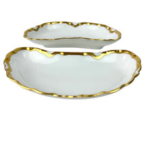 Load image into Gallery viewer, 1958 Gold Trim Crescent Moon Accent Plates