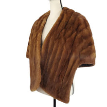 Load image into Gallery viewer, Mid Century Brown Mink Stole