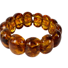 Load image into Gallery viewer, Vintage Authentic Amber Chunky Stretch Bracelet