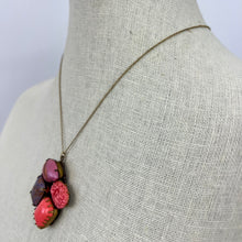 Load image into Gallery viewer, David Aubrey Fine Chain Pink Pendant Necklace 15"