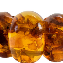 Load image into Gallery viewer, Vintage Authentic Amber Chunky Stretch Bracelet