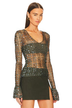 Load image into Gallery viewer, Aya Muse Sequin Knit Top Small