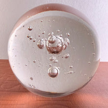 Load image into Gallery viewer, Mid Century Controlled Bubble Glass Spheres Pair
