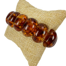 Load image into Gallery viewer, Vintage Authentic Amber Chunky Stretch Bracelet