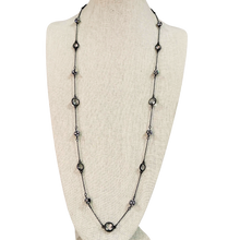 Load image into Gallery viewer, Vintage Brighton Long Crystal Station Necklace