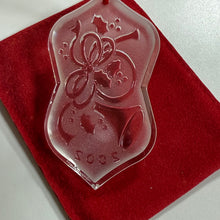 Load image into Gallery viewer, Waterford Songs of Christmas Deck the Halls 2002 Crystal Ornament