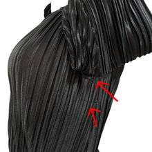 Load image into Gallery viewer, Black Pleated 70s Style Long Sleeve Maxi Dress Size Small