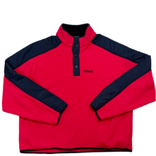 Load image into Gallery viewer, VTG 90s Color Block Edelweiss Fleece Quarter Snap Pullover Size Large