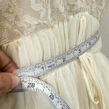 Load image into Gallery viewer, Vintage 1970s Ivory Lace Nylon Bridal Nightgown USA Made Size Small