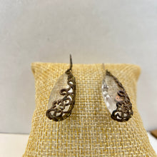 Load image into Gallery viewer, Elegant Faceted Teardrop Dangle Earrings 1.5"