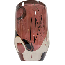 Load image into Gallery viewer, Mark Sudduth Signed Studio Art Glass Face Vase Heavy Abstract SculpturalAll right baby
