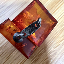Load image into Gallery viewer, Vintage Baltic Amber Cufflinks 875 Silver