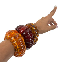 Load image into Gallery viewer, Vintage Authentic Amber Chunky Stretch Bracelet