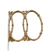 Load image into Gallery viewer, Mid Century Gold Ornate Bassett Triple Ring Mirror