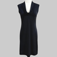 Load image into Gallery viewer, Y2K Black Sleeveless Sheath Dress Size Medium