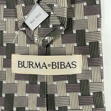 Load image into Gallery viewer, Burma Bibas 100% Silk Geometric Necktie Made in USA