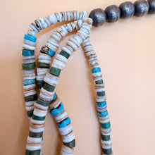 Load image into Gallery viewer, Vintage 925 Multi-Strand Heishe Bench Bead Necklace