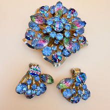 Load image into Gallery viewer, VTG 50s Juliana Watermelon Rhinestone Brooch Set