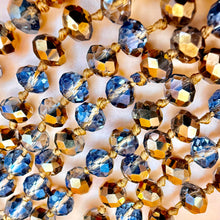 Load image into Gallery viewer, Vintage 60" Hand Knotted Faceted Crystal & Glass Bead Opera Necklace
